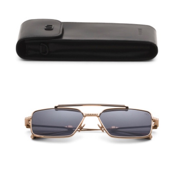 Valentino Gold and Black Men's Glasses - Picture 1 of 2